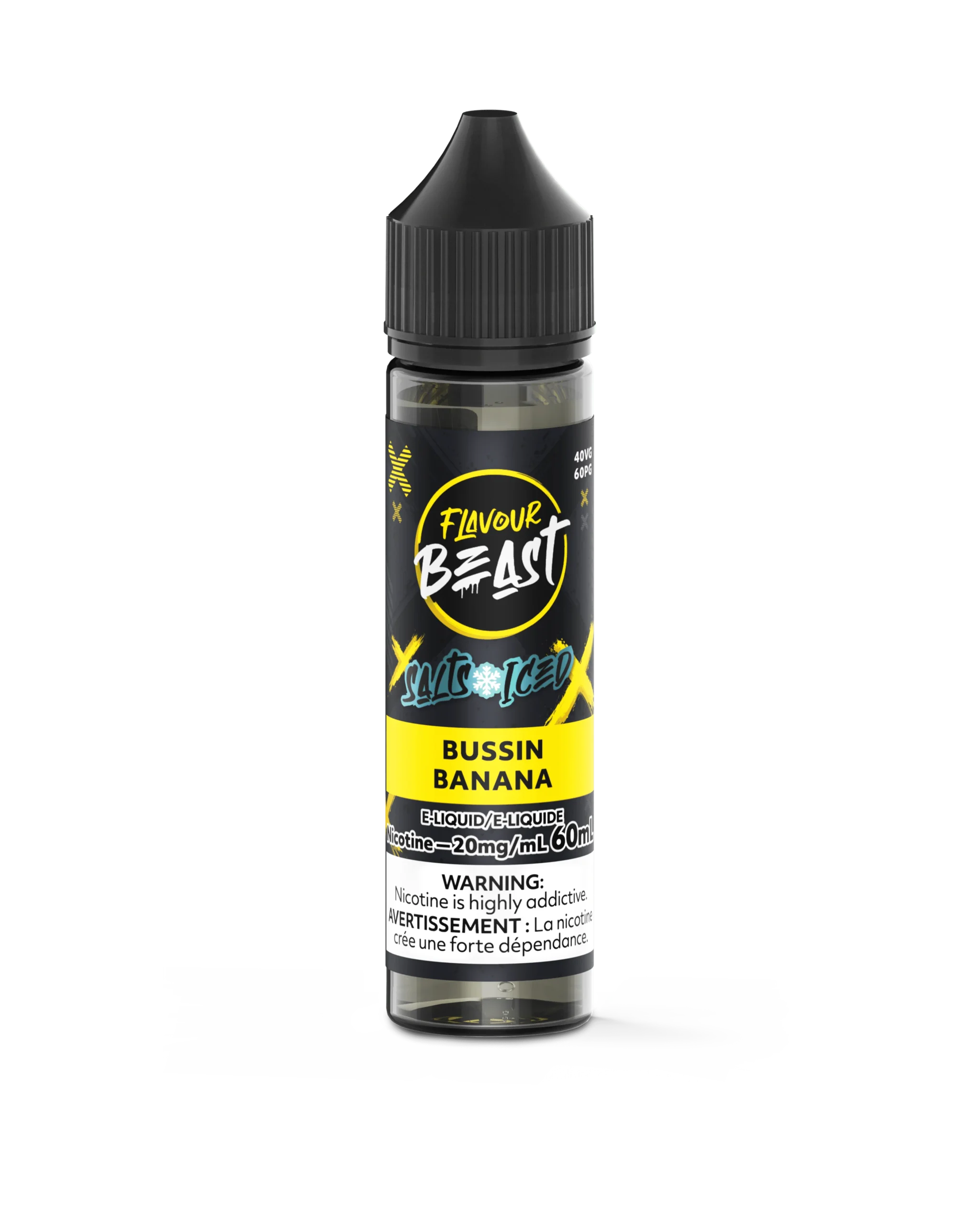 Bussin Banana Iced Nic Salt E-Liquid 60ml