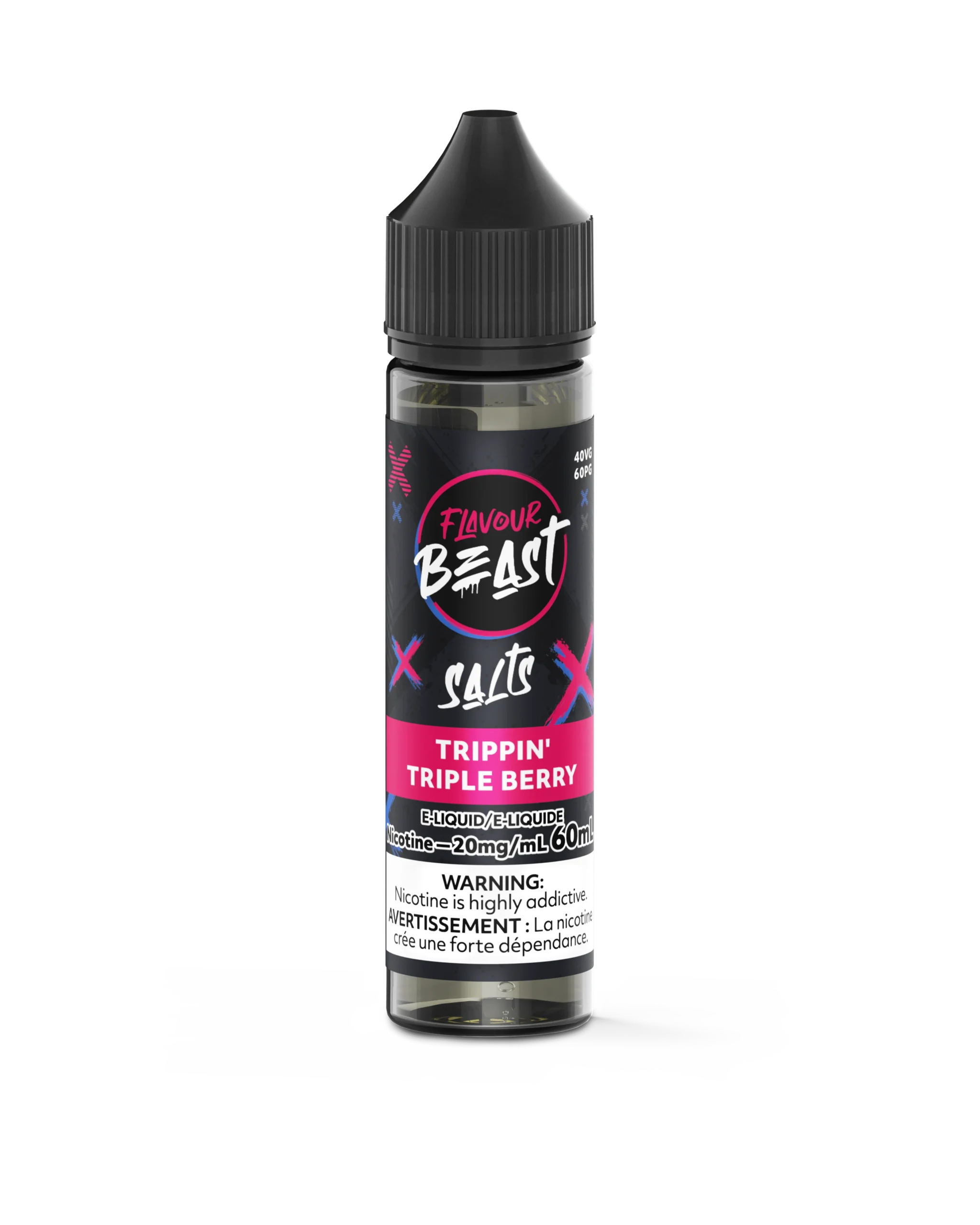 Trippin’ Triple Berry Nic Salt E-Liquid 60ml